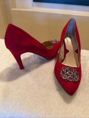 Adrienne Vittadini red stiletto pumps